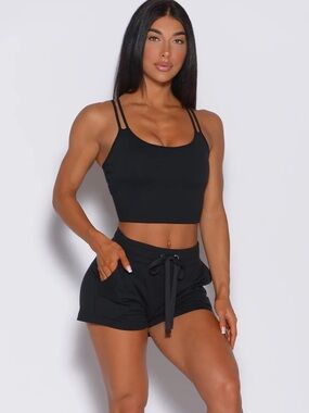 Bombshell Sportswear Black Jogger Shorts XS